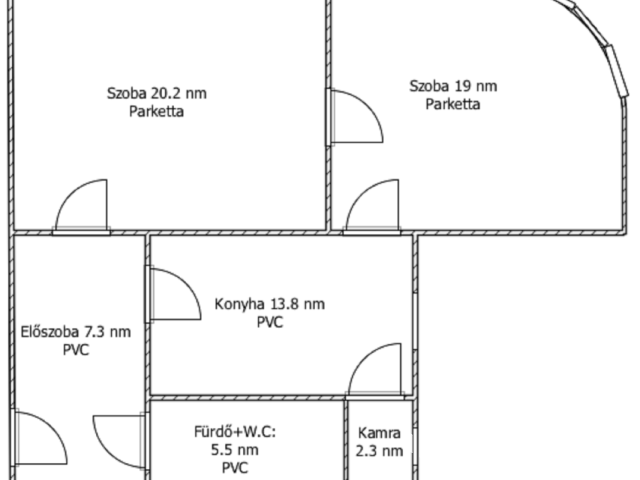 Budapesti úton 2. emeleti, 2 szobás lakás eladó!